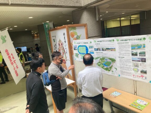 鷹の台公園整備事業及び中央公園グラウンド改修事業に関するオープンハウスを実施しました。
