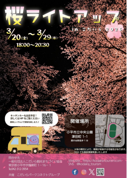 中央公園　桜ライトアップ